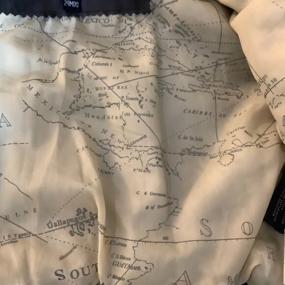 ** Infant 24 Mo Faux Leather Biker Jacket Black Removable Sherpa Collar Zip - Picture 8 of 11